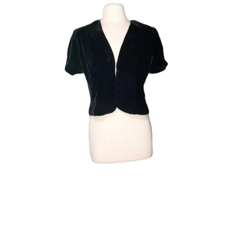 twelfth street by cynthia vincent Sz 8 3button Blouse Jacket Cardigan Si…